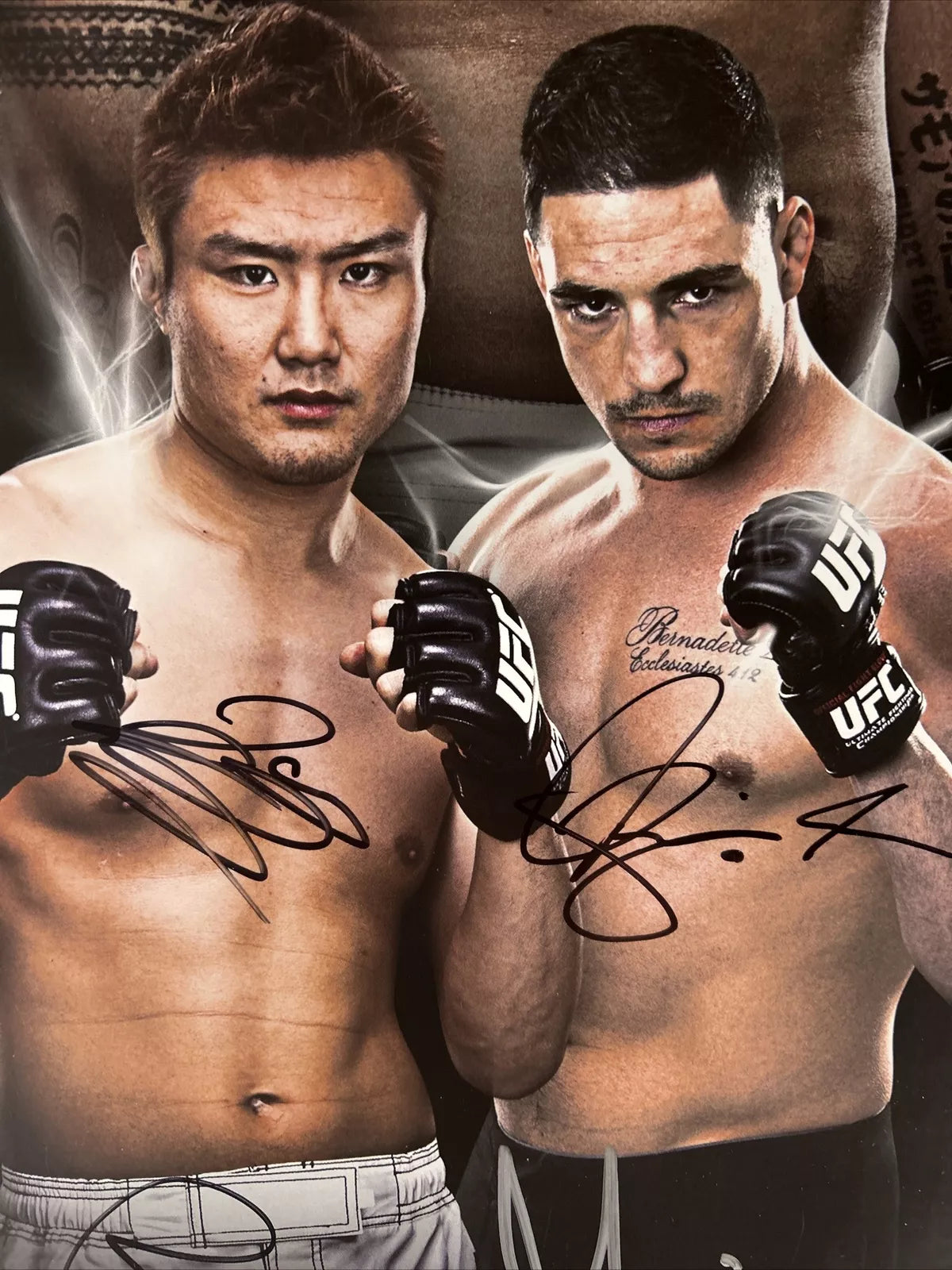 UFC on Fuel TV: Silva vs Brian Stann Signed Event Poster SBC JAPAN
