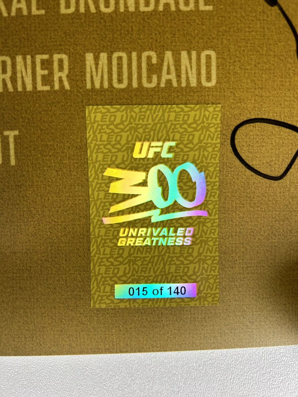 UFC 300 Signed Event Poster SBC, Cody Brundage actual Poster 15/140