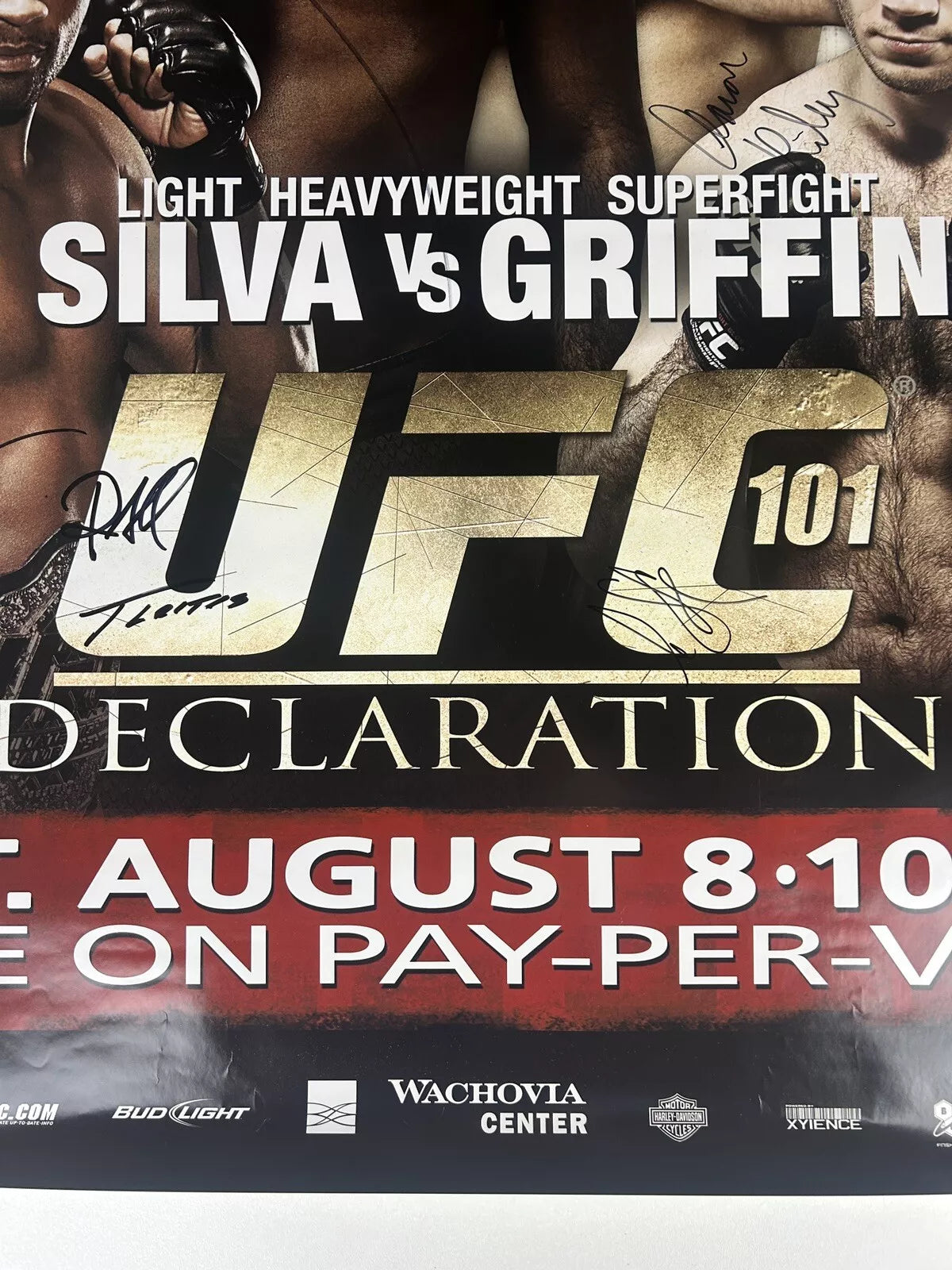 UFC 101: Declaration BJ Penn Vs Florian Signed Event Poster SBC