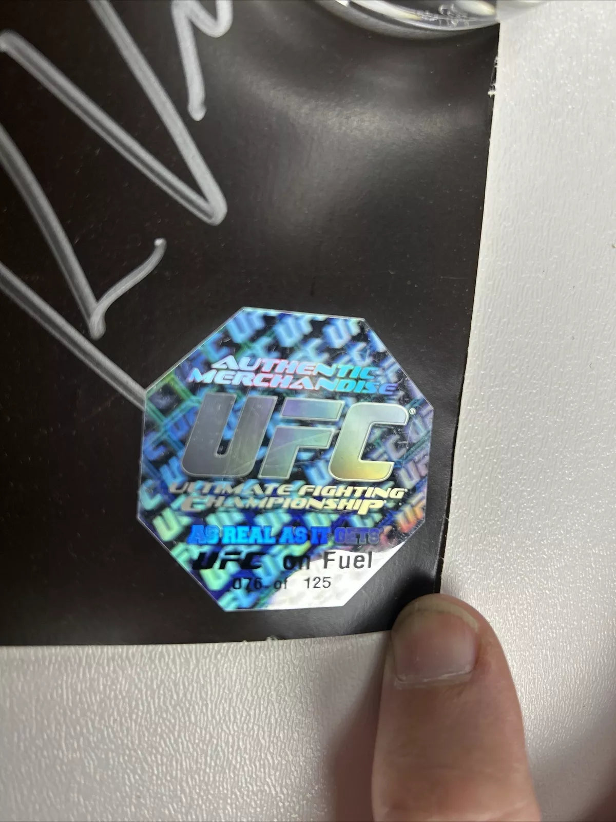 UFC Muñoz vs. Chris Weidman (babyface) Signed Event Poster SBC