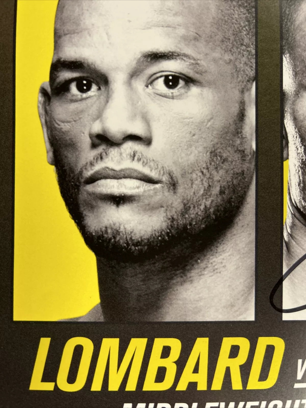 UFC Luke Rockhold Vs Branch Signed Event Poster SBC Usman, Gilbert, Mike Perry