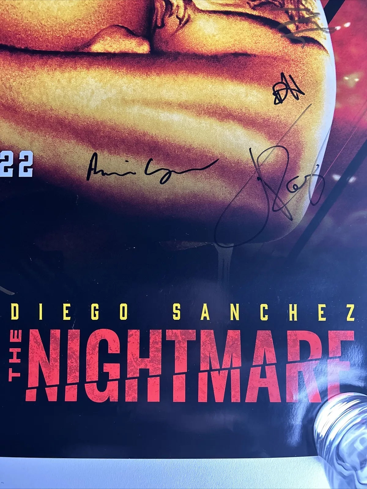 Eagle FC 46 Diego Sanchez Vs Kevin Lee signed event poster SBC