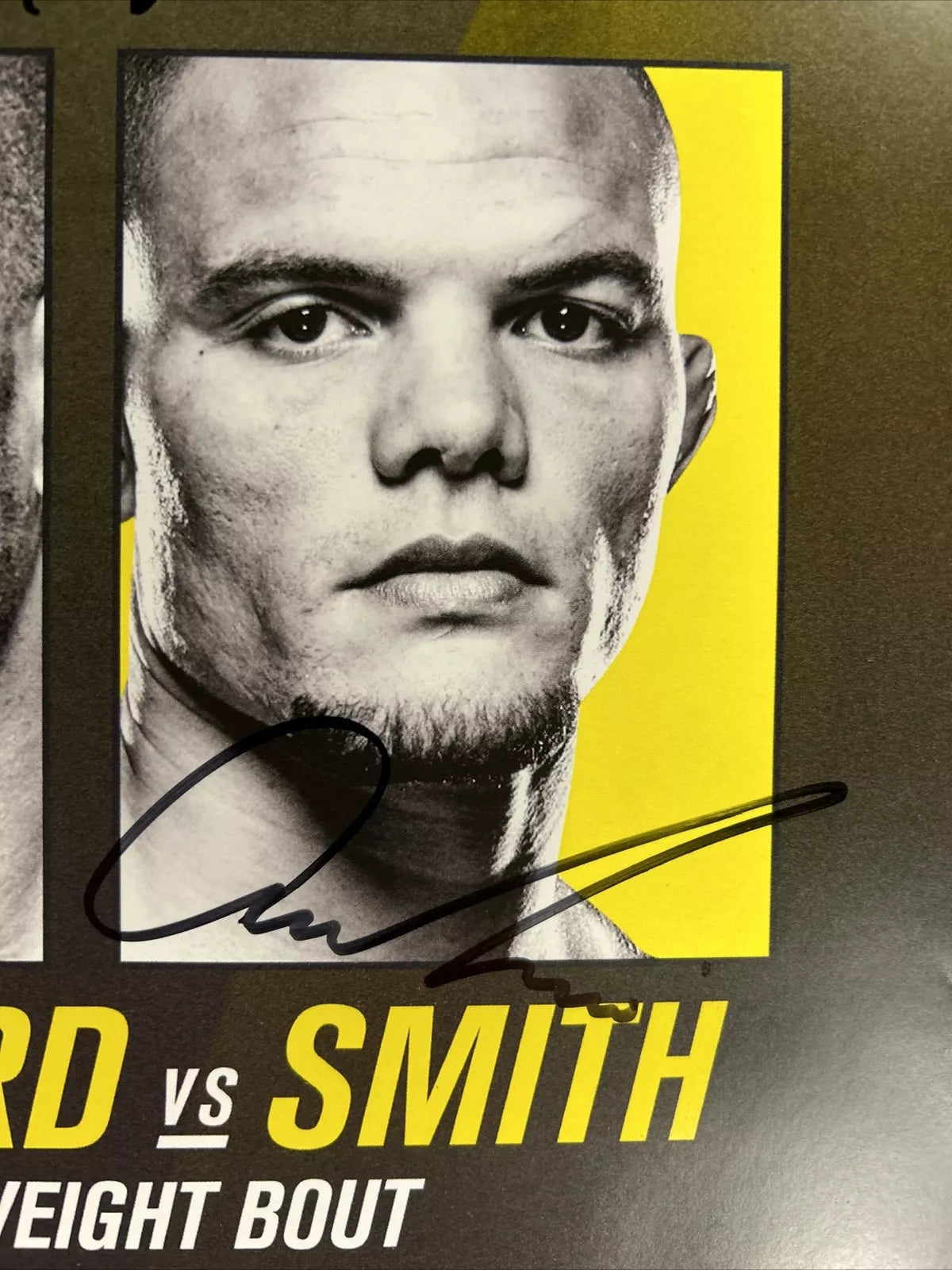 UFC Luke Rockhold Vs Branch Signed Event Poster SBC Usman, Gilbert, Mike Perry