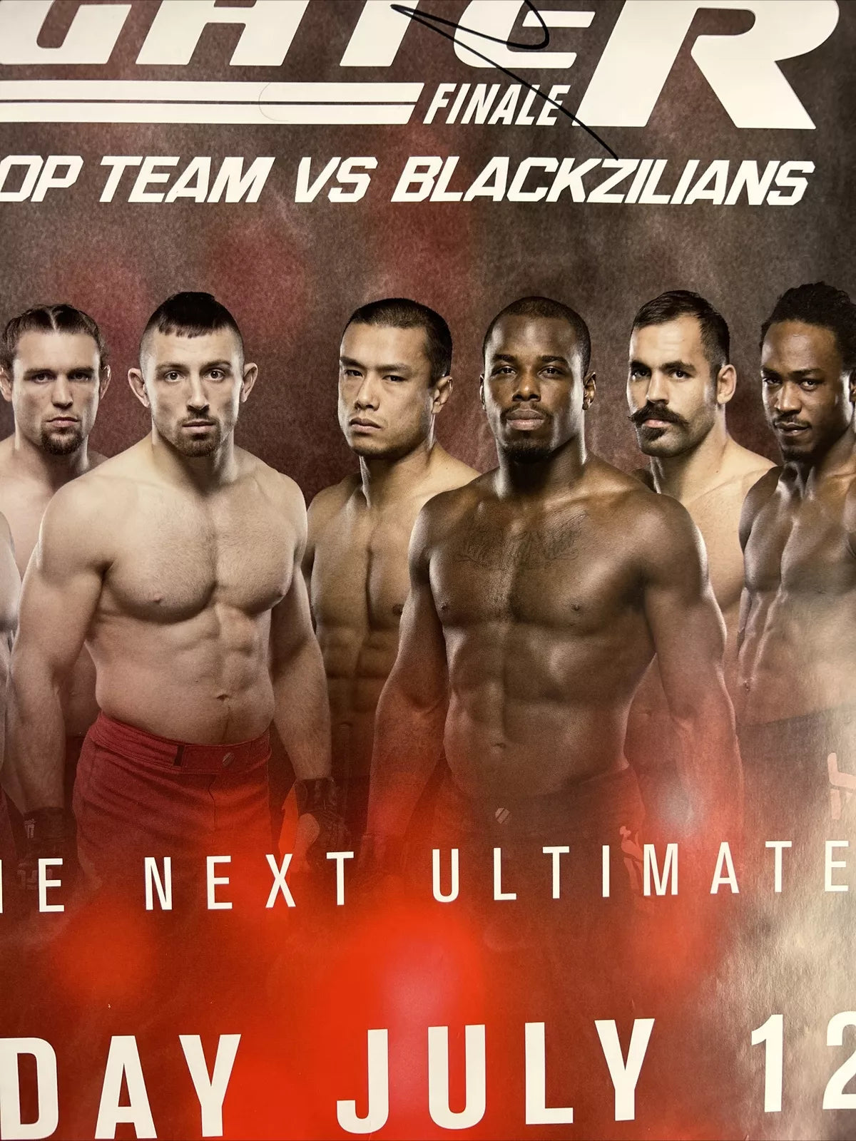 TUF 21 American Top Team V Blackzilians Finale Signed Event Poster SBC UFC