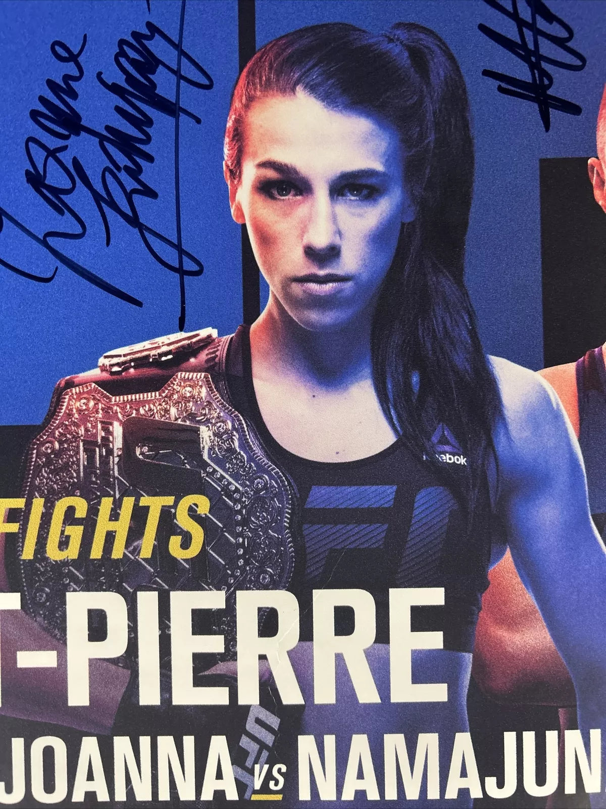 UFC 217 Bisping Vs George St-Pierre Signed Event Poster SBC MINT
