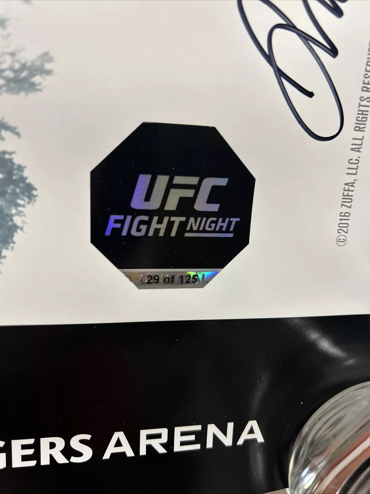 UFC Demian Maia Vs Carlos Condit Signed Event Poster SBC