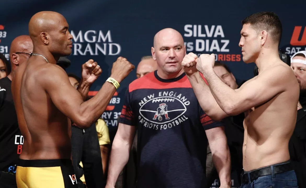 UFC 183 Anderson Silva Vs Nick Diaz Signed Event Poster SBC