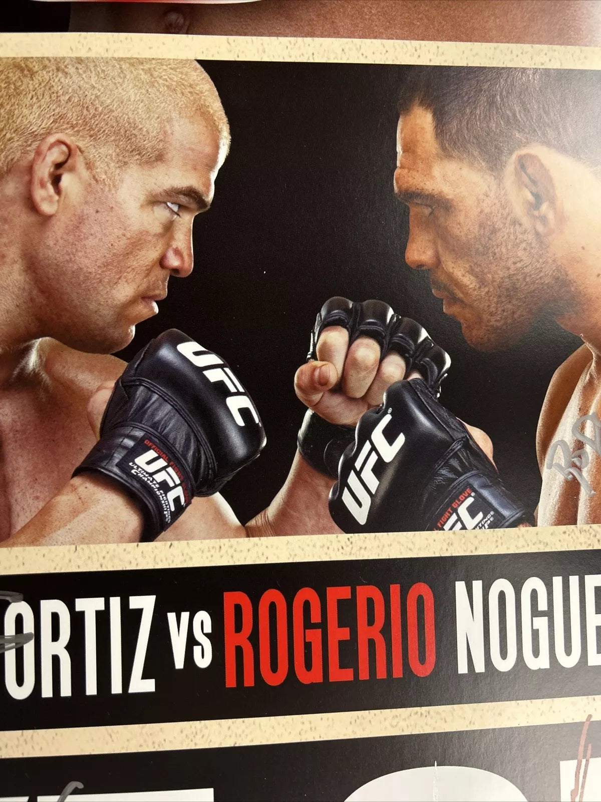 UFC 140 Jon Jones Vs Lyoto Machida Signed Event Poster SBC