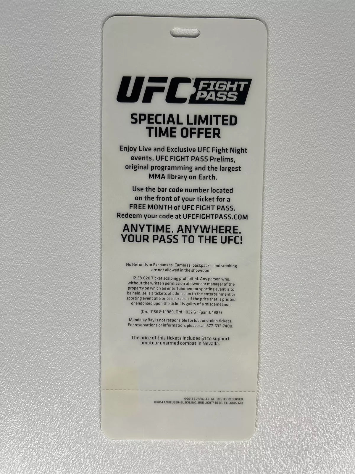 UFC 175 Weidman Vs Machida Signed Event Poster Ronda Rousey SBC Free Stub