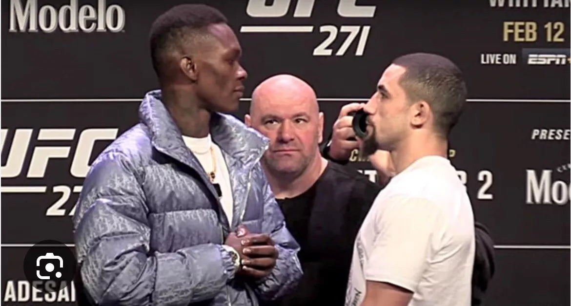 UFC 271 Israel Adesanya vs. Rob Whittaker 2 Signed Event Poster SBC