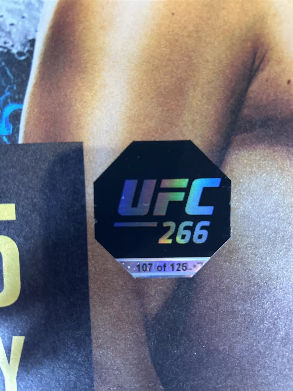 UFC 266 Alexander Volkanovski vs. Brian Ortega Signed Event Poster SBC- Nick Diaz