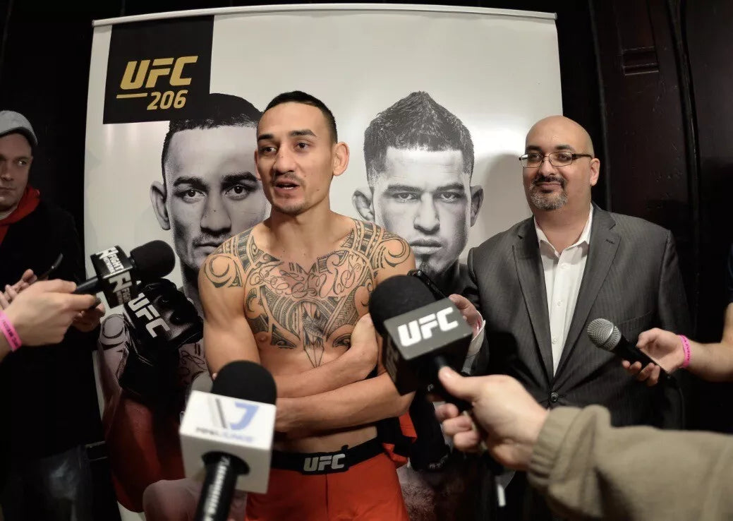 UFC 206 Max Holloway Vs Anthony Pettis Signed Event Poster SBC