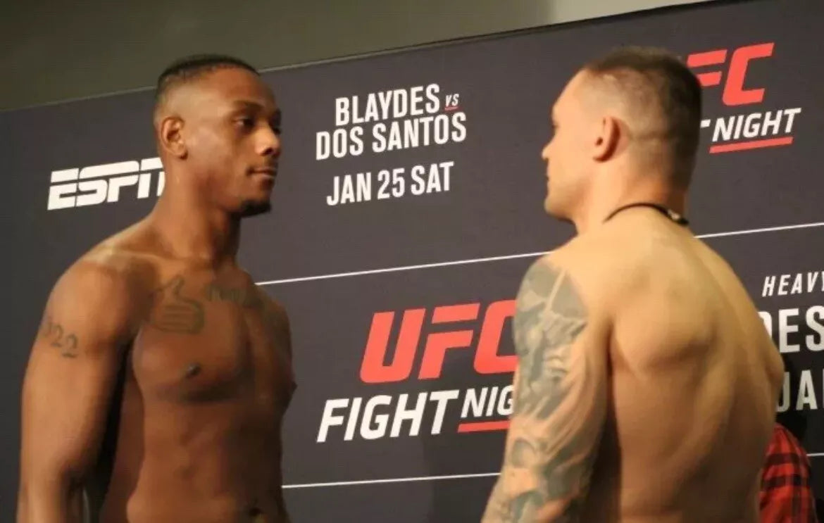 UFC FN 166 Blaydes vs. dos Santos Signed Event Poster SBC