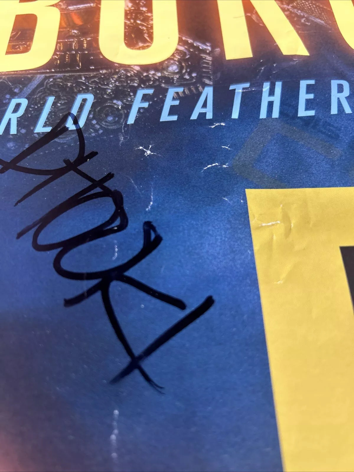 UFC 219 Cyborg Vs Holly Holm Signed Event Poster SBC (Damaged)