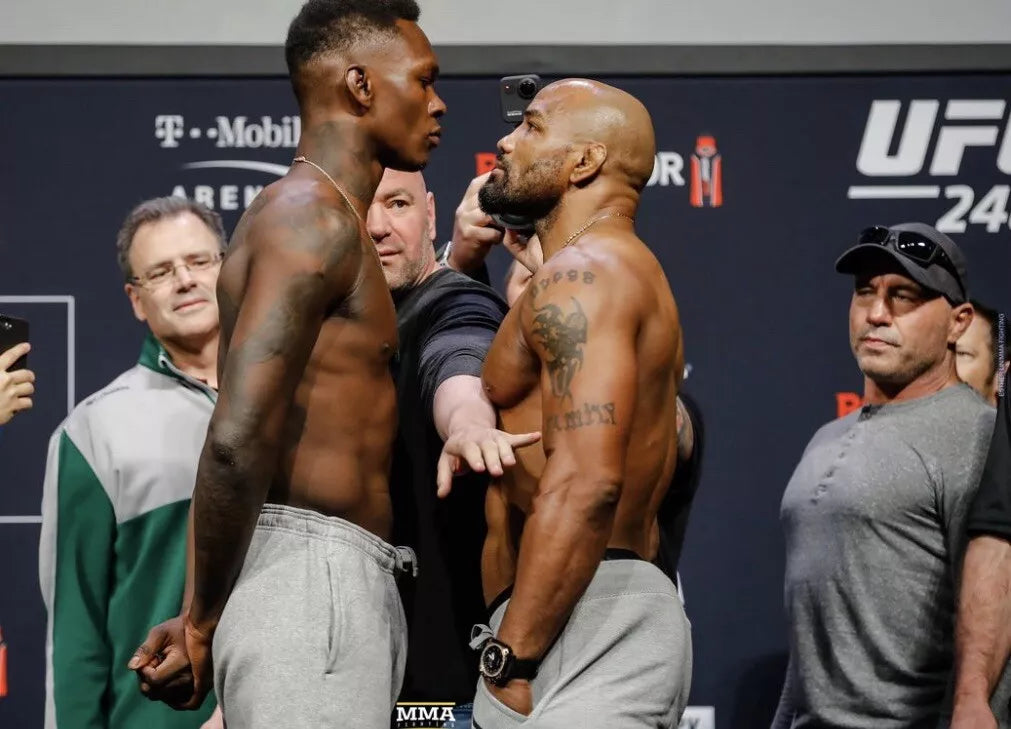 UFC 248 Izzy Adesanya vs. Yoel Romero Signed Event Poster SBC