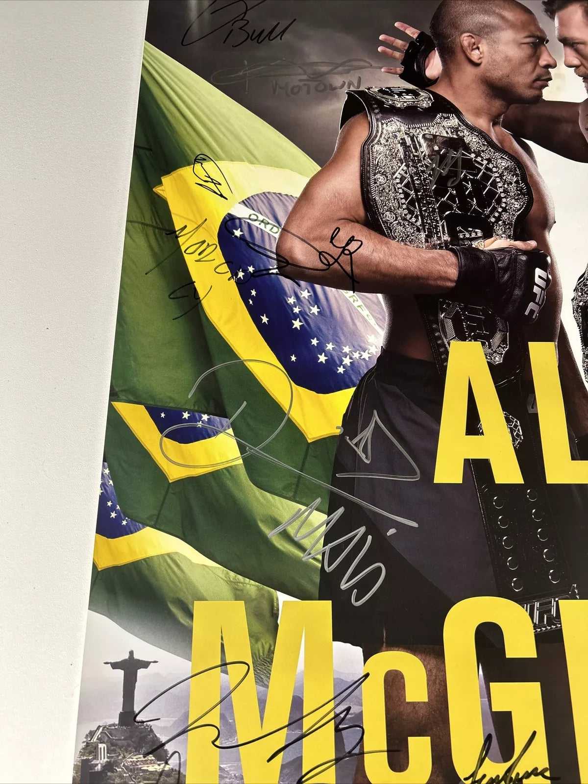 UFC 194 Conor McGregor Vs Jose Aldo Signed Event Poster SBC
