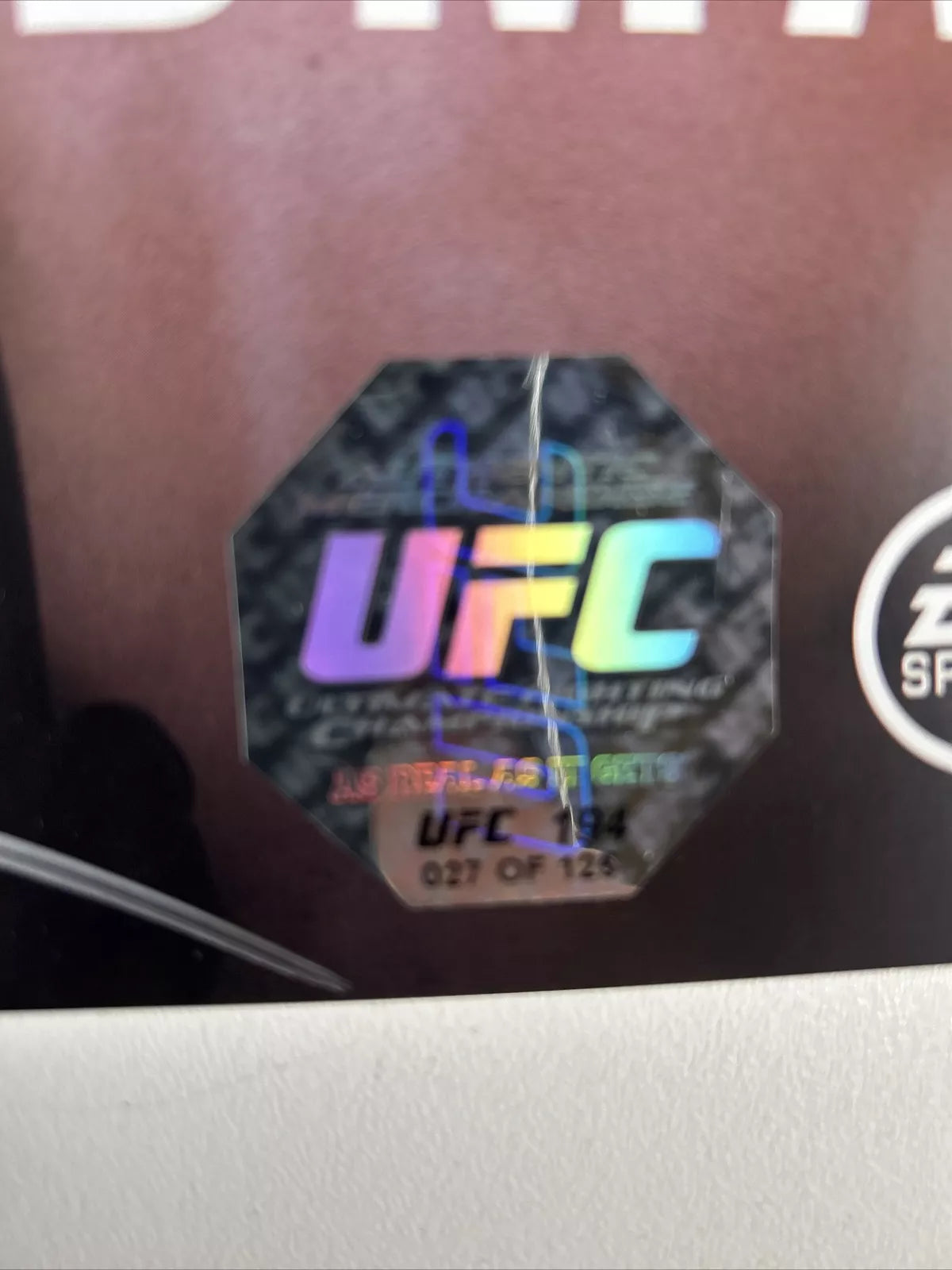 UFC 194 Conor McGregor Vs Jose Aldo Signed Event Poster SBC