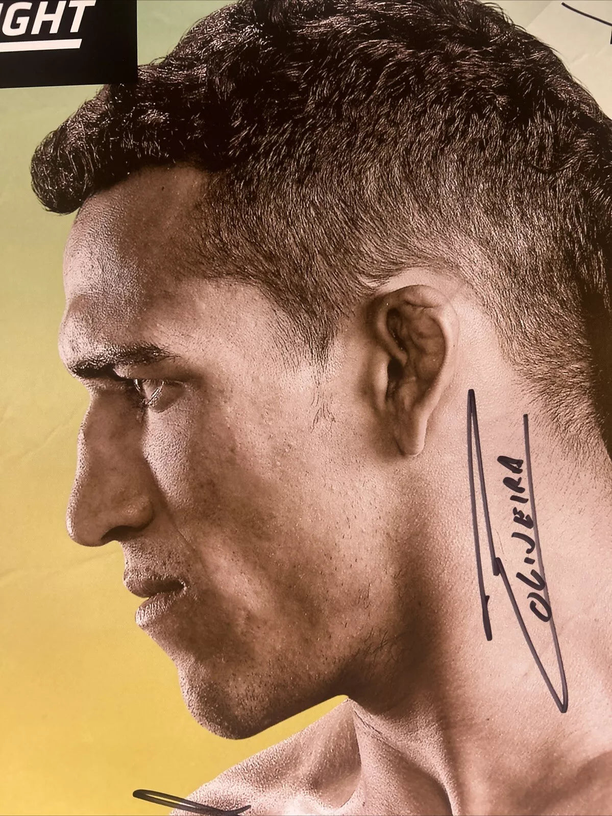 UFC Fight Night 170 Kevin Lee Vs Charles Oliviera Signed Event Poster SBC Burns Maia