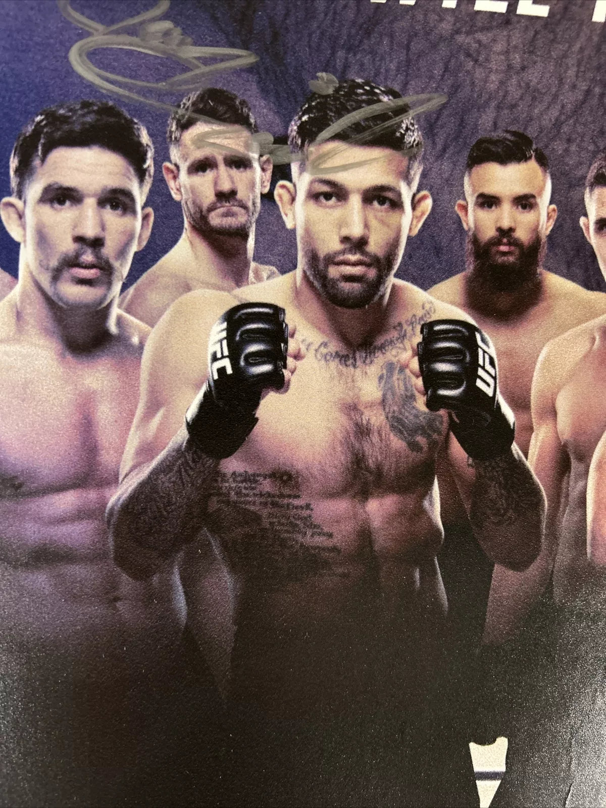 UFC TUF 27 Finale Israel Adesanya Vs Tavares Signed Event Poster SBC Bryce Debut