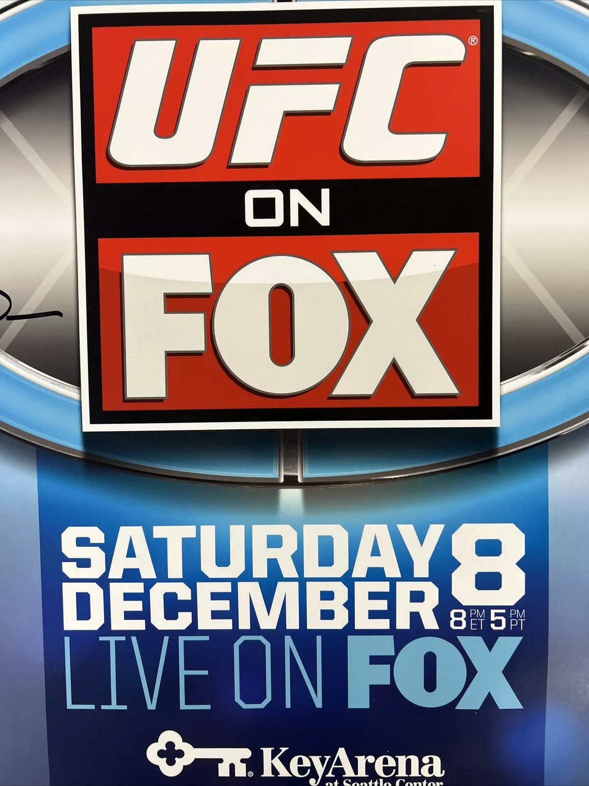 UFC on Fox 5 - Nate Diaz Vs Henderson Signed Event Poster SBC BJ Penn