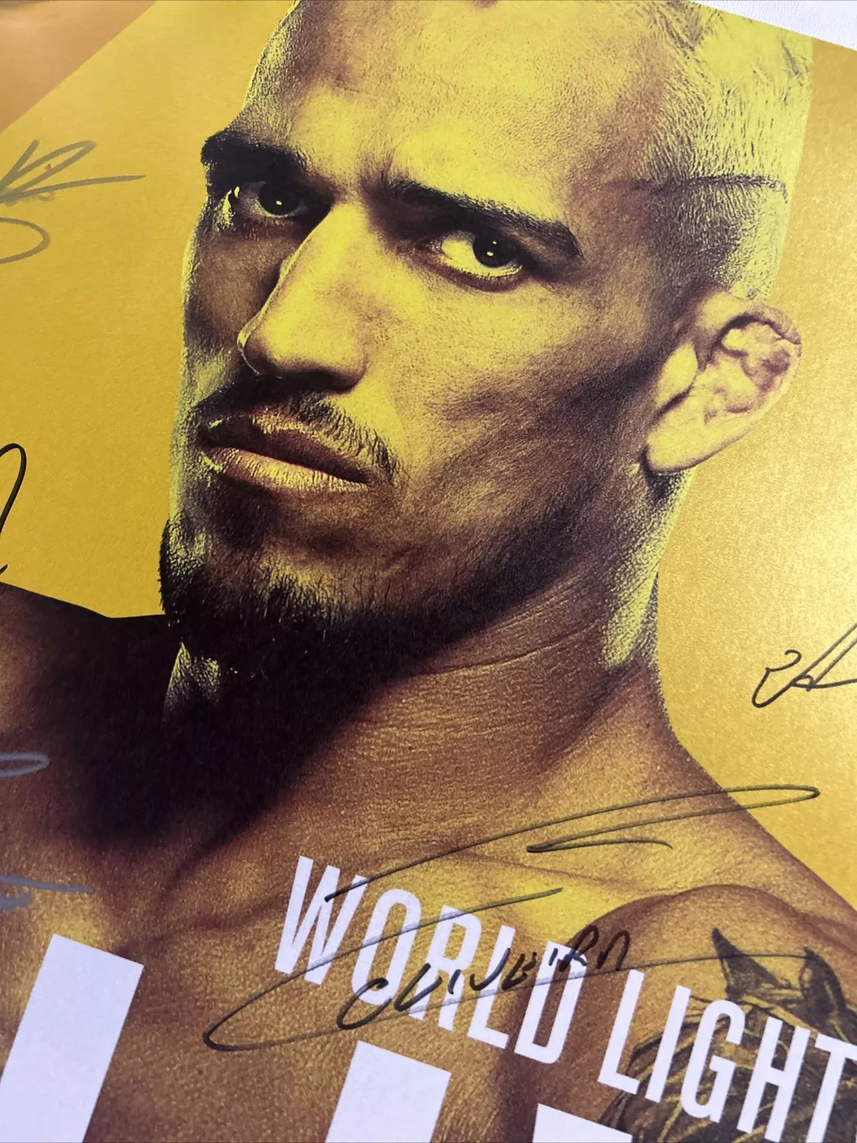 UFC 262 Signed Event Poster SBC Charles Oliveira Vs Michael Chandler