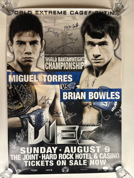 WEC 42 Torres vs. Bowles Signed Event Poster SBC