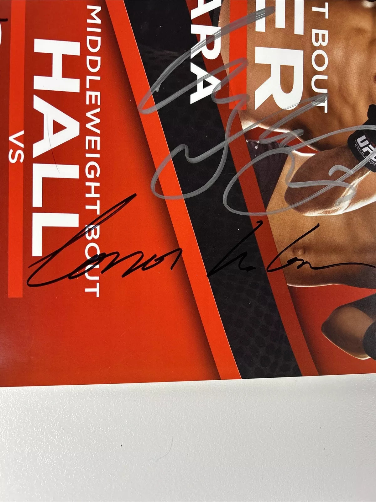 UFC Fight Night Conor McGregor Vs Max Holloway Signed Event Poster SBC Shogun Vs Sonnen