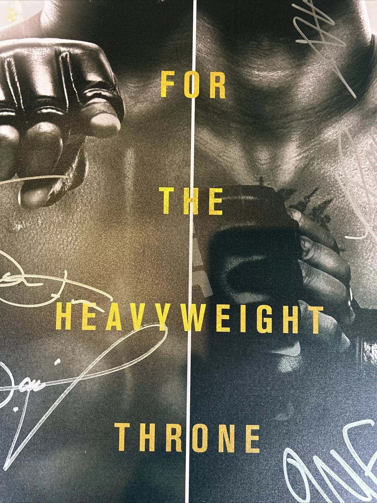 UFC 270 Francis Ngannou vs Ciryl Gane Signed Event Poster SBC Moreno Nurmagomedov