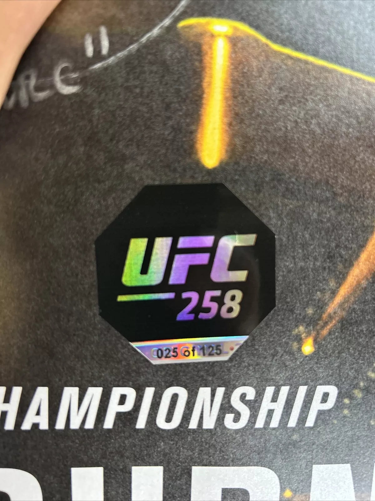 UFC 258 Signed Event Poster SBC Kamaru Usman Vs Gilbert Burns, Alexa Grasso