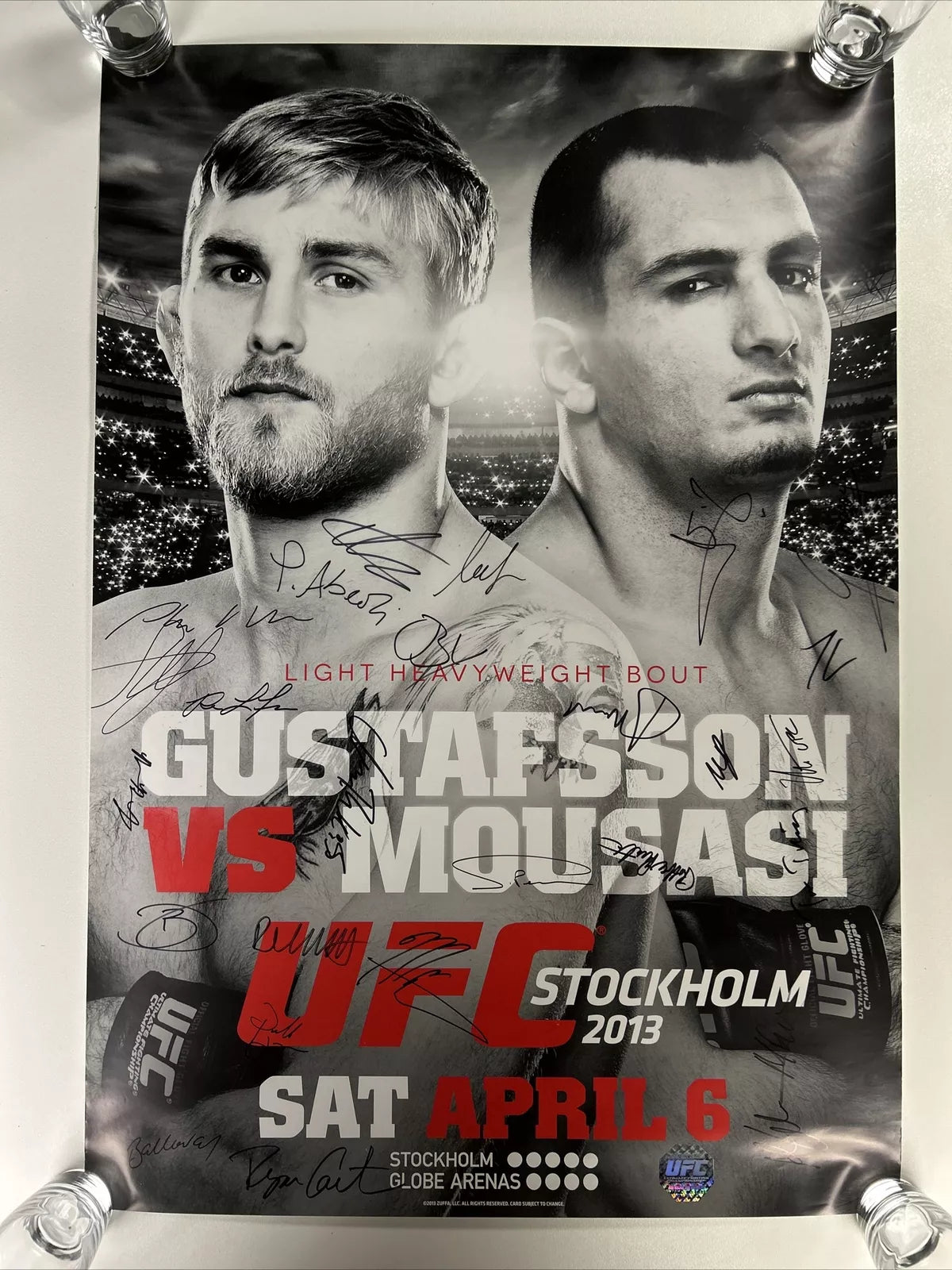 Conor McGregor UFC DEBUT Signed Event Poster SBC