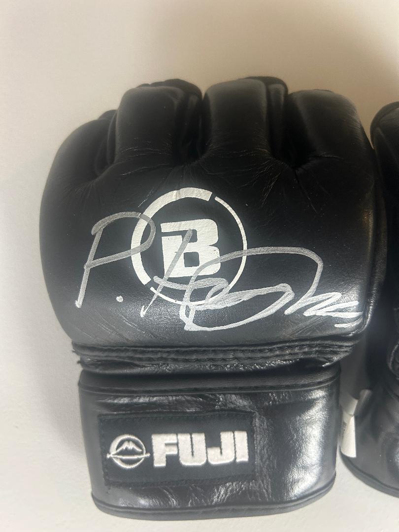 Paul Hughes Fight Worn Signed Gloves - Bellator Dublin