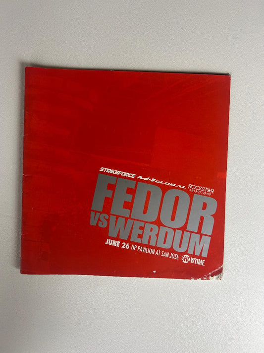 Strikeforce Fedor Vs Werdum Program - some wear.