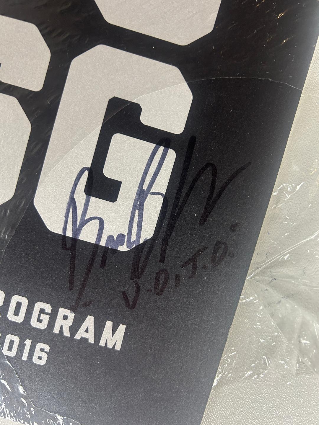 UFC 205 Program - Sealed and signed by Bruce Buffer VOTO